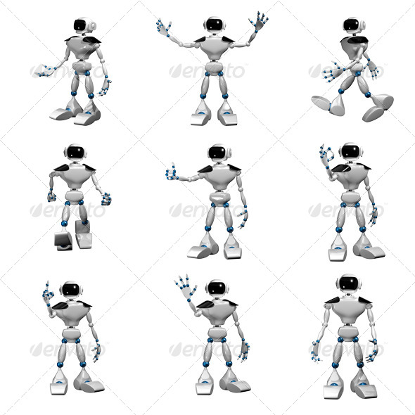 Stock Graphic - GraphicRiver White Robot 6584793 » Dondrup.com